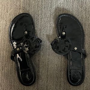 COPY - Tory Burch Miller Black Patent Leather Sandal